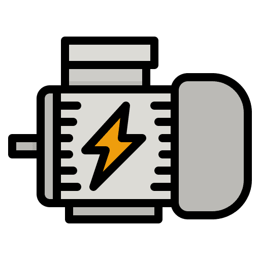Engine transportation power electric icon