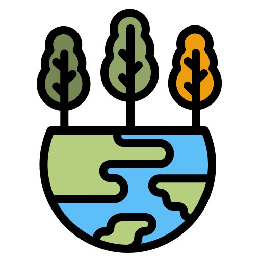 Ecosystem green earth nature tree icon