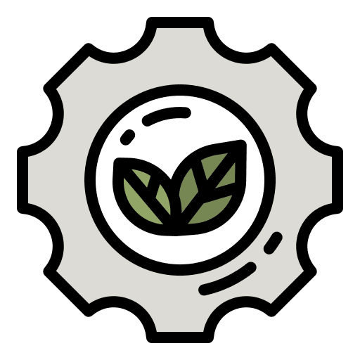 Gear gear renewable energy eco friendly icon