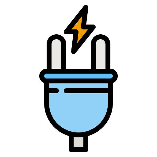 Power plug socket electricity energy icon