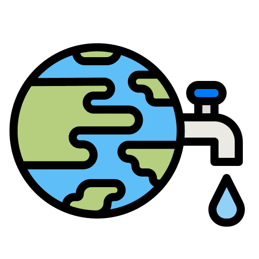 Save water ecology and environment world faucet icon Save water ecology and environment world faucet icon