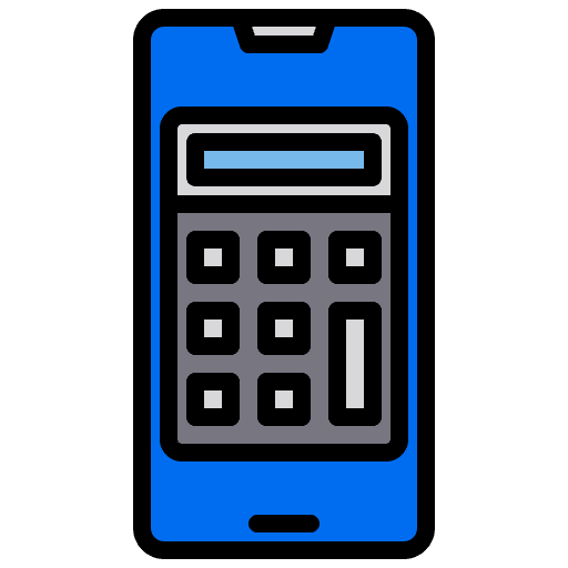 Calculator smartphone mobile phone telephone icon