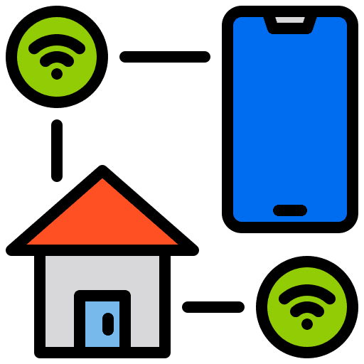 Internet of things smarthome electronics technology icon Internet of things smarthome electronics technology icon