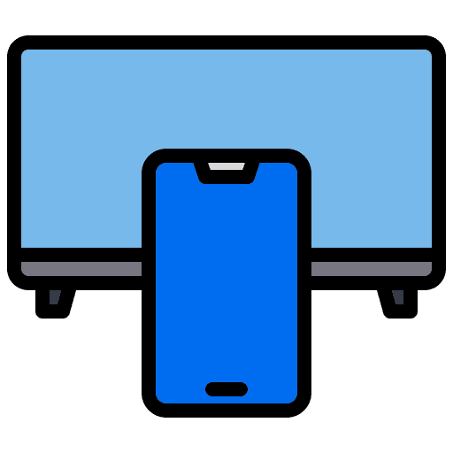Television mobile phone wifi technology icon Television mobile phone wifi technology icon