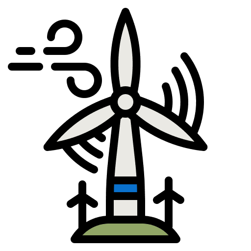 Windmill sustainability green energy wind turbine icon Windmill sustainability green energy wind turbine icon