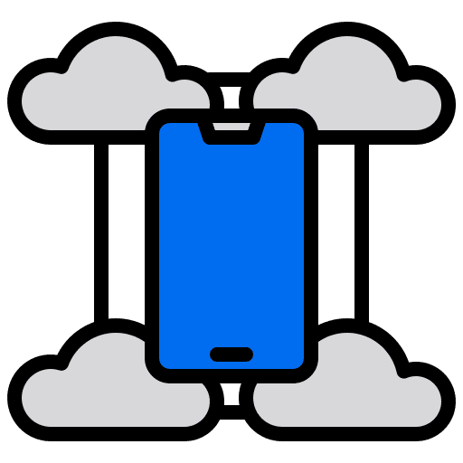 Cloud server computer data icon Cloud server computer data icon