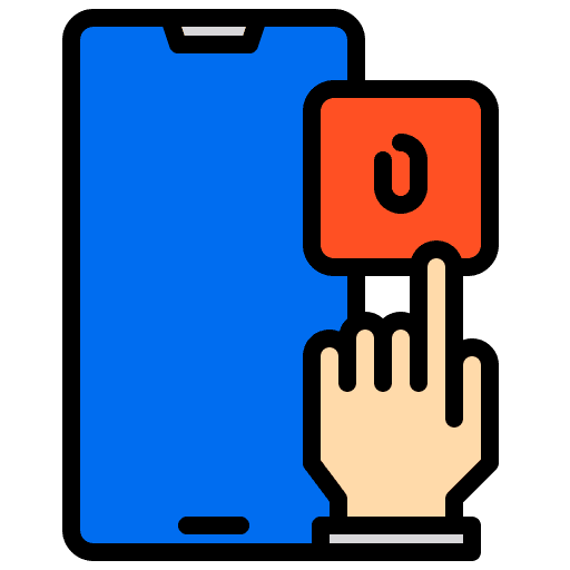 Finger scan mobile phone security fingerprint scan icon Finger scan mobile phone security fingerprint scan icon