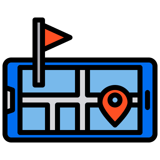 Map cellphone gps navigation map icon Map cellphone gps navigation map icon