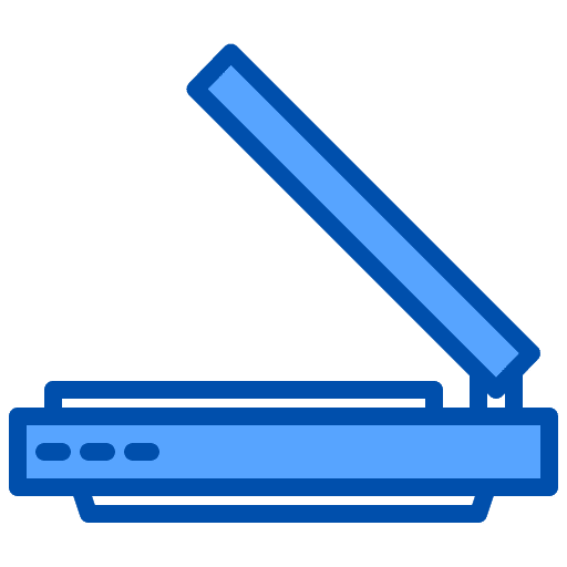 Scanner photocopier copy device icon