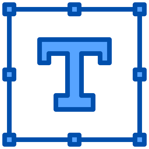Text tool text format option graphic design icon