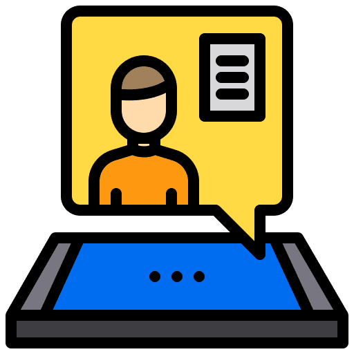 Video call online communication video call caucasian icon Video call online communication video call caucasian icon