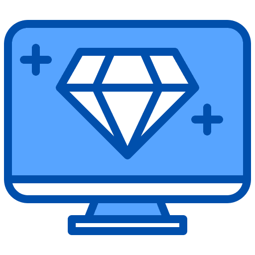 Diamond diamond art and design graphics editor icon Diamond diamond art and design graphics editor icon