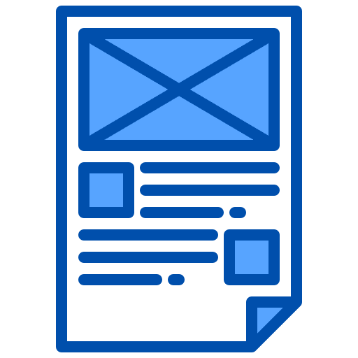 Layout interface project page icon Layout interface project page icon