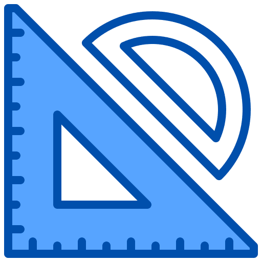 Tools ruler art and design geometry icon Tools ruler art and design geometry icon