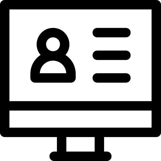 Online voting screen democracy electronics icon