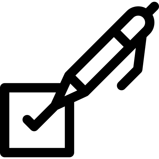 Check voting check support icon Check voting check support icon