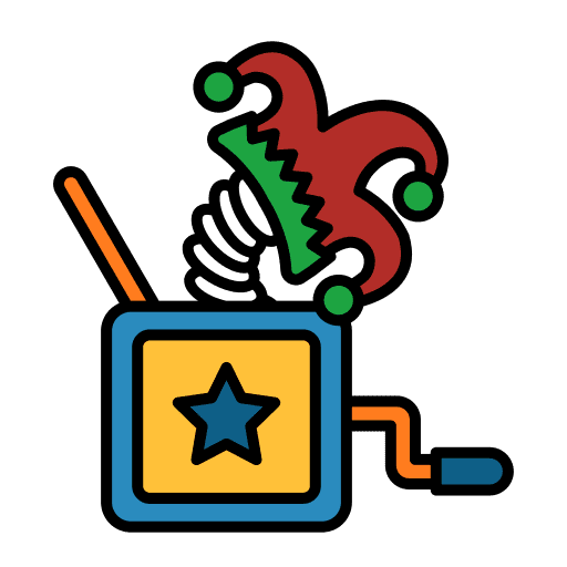 Jack in the box toys surprise box joke icon