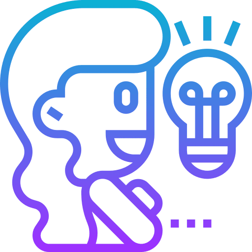 Creative idea inspiration think learning icon