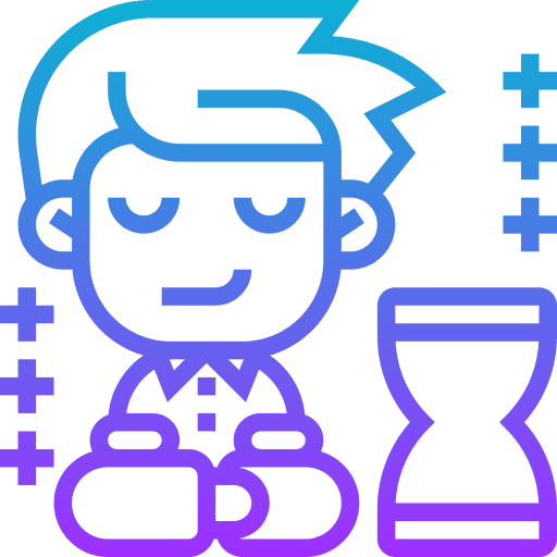 Patience peacefulness relax mental health icon