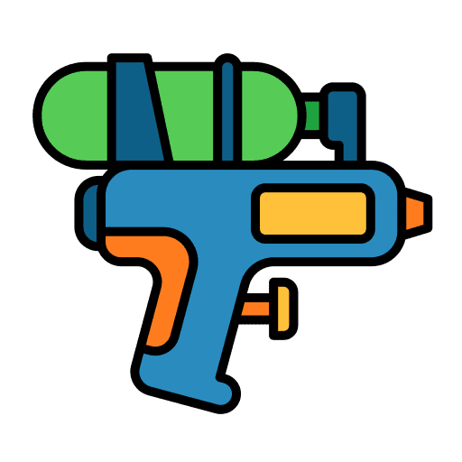 Water gun play fun summer icon Water gun play fun summer icon