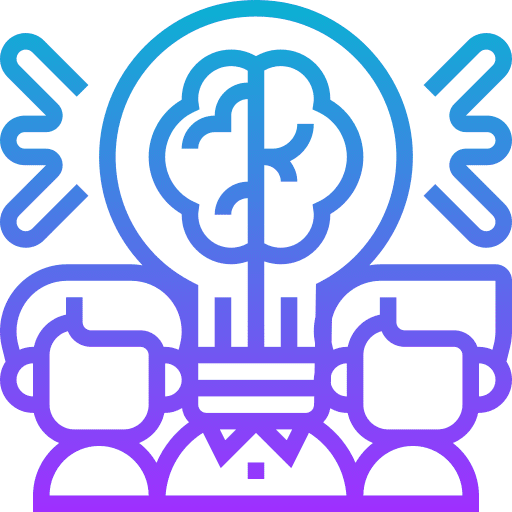 Brainstorm intelligence collaboration strategy icon Brainstorm intelligence collaboration strategy icon