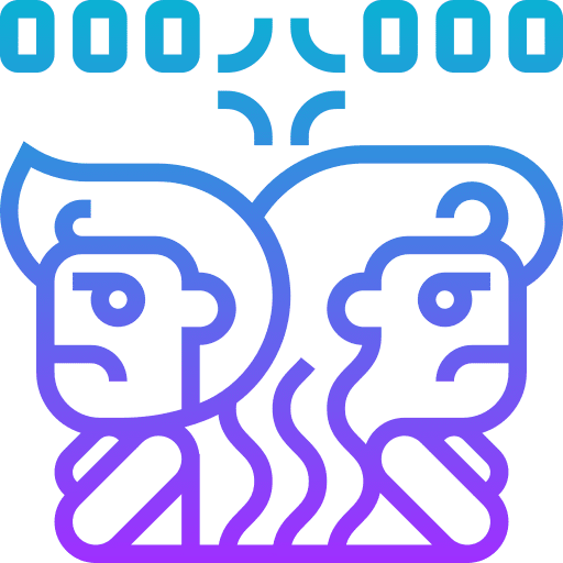 Conflict angry disagree controversial icon Conflict angry disagree controversial icon