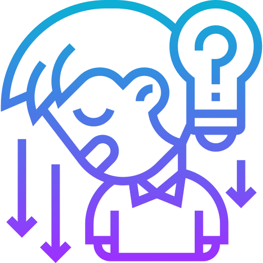 Empty thinking head idea icon Empty thinking head idea icon