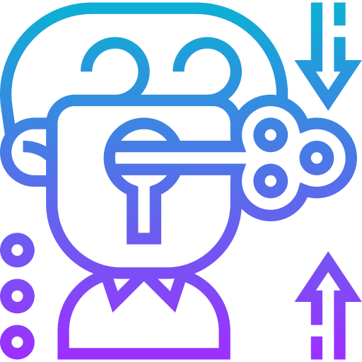 Key solution development strategy icon Key solution development strategy icon