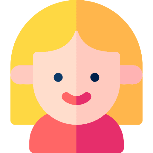 Daughter girl caucasian people icon Daughter girl caucasian people icon