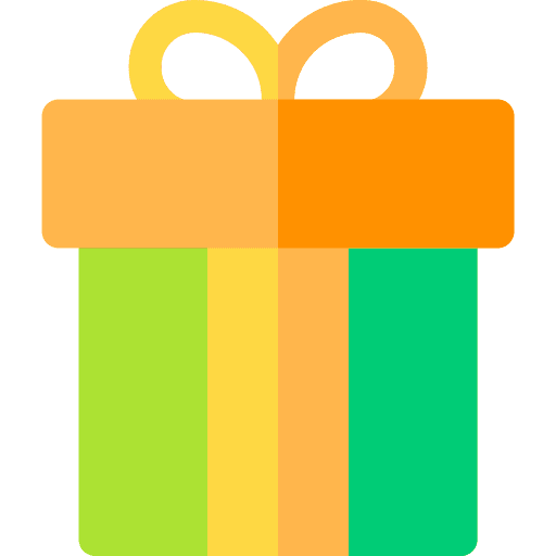 Gift celebration ribbon present icon Gift celebration ribbon present icon