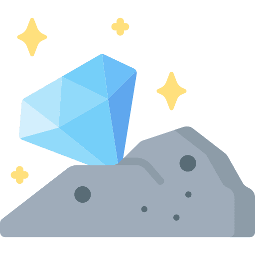 Diamond industry glamour mine icon