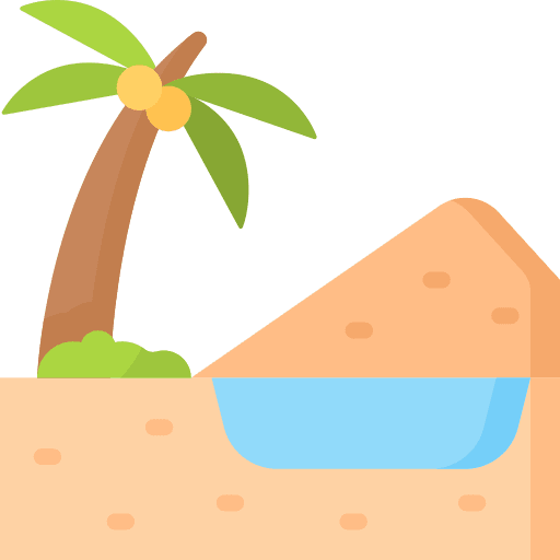 Oasis oasis mirage tropical icon