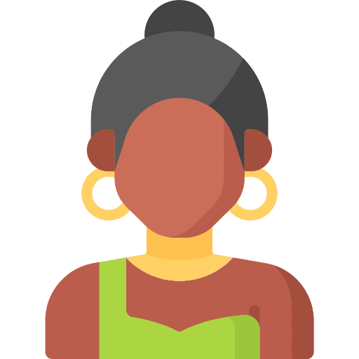 Woman tribe avatar afro icon