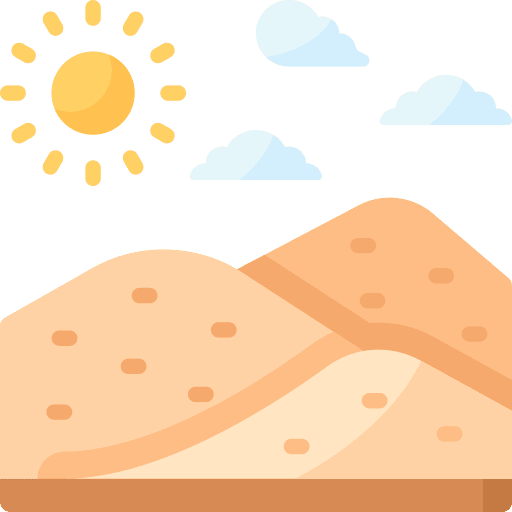 Desert hot dune nature icon Desert hot dune nature icon