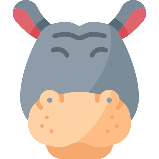 Hippo jungle hippo animals icon Hippo jungle hippo animals icon