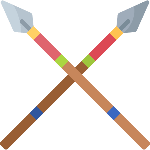 Spears greek weapon battle icon Spears greek weapon battle icon