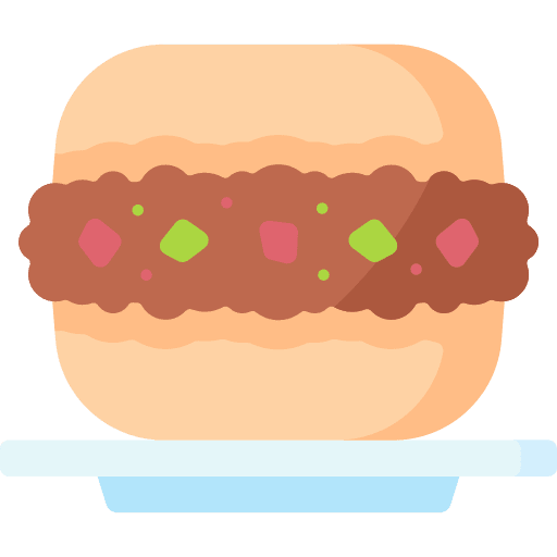 Vetkoek gastronomy african nutrition icon Vetkoek gastronomy african nutrition icon