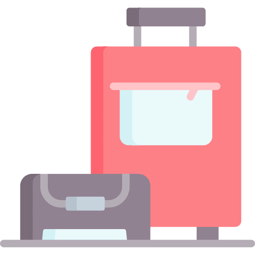 Baggages travelling luggage travel icon Baggages travelling luggage travel icon