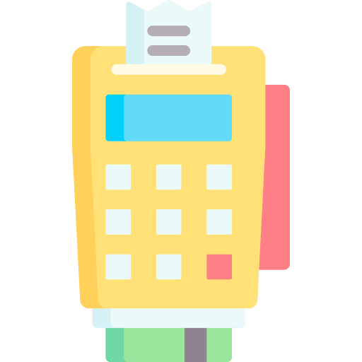 Pos terminal payment method credit card payment terminal icon