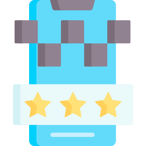 Rating mobile phone maps and location taxi icon Rating mobile phone maps and location taxi icon