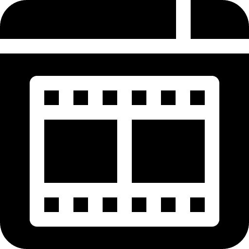Movie entertainment online web browser icon Movie entertainment online web browser icon