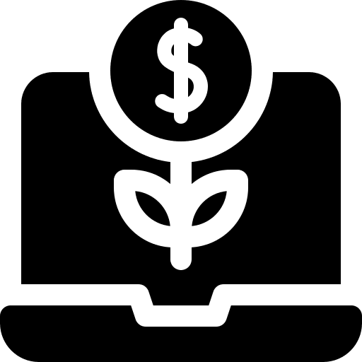 Return of investment bank plant money growth icon Return of investment bank plant money growth icon