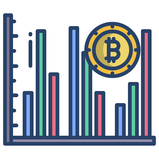 Analytic currency price analytic icon