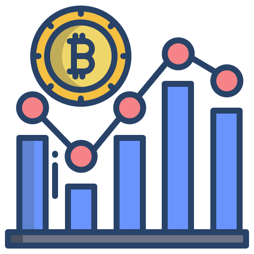 Analytic statistics finance analytics icon
