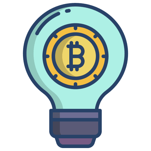 Bulb digital currency bulb digital money icon
