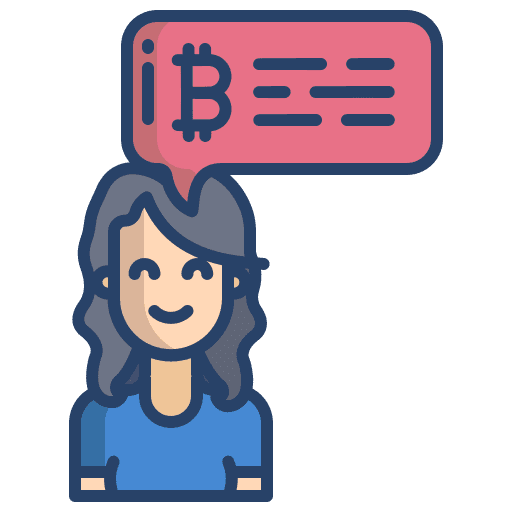 Chat profit bitcoin commerce and shopping icon