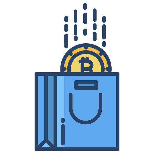Bag supermarket bag lock icon