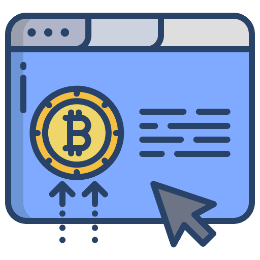 Web bitcoin website web icon