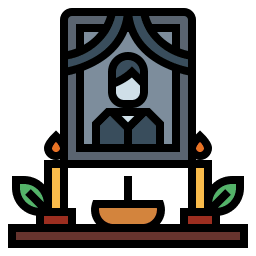 Altar death cultures deceased icon
