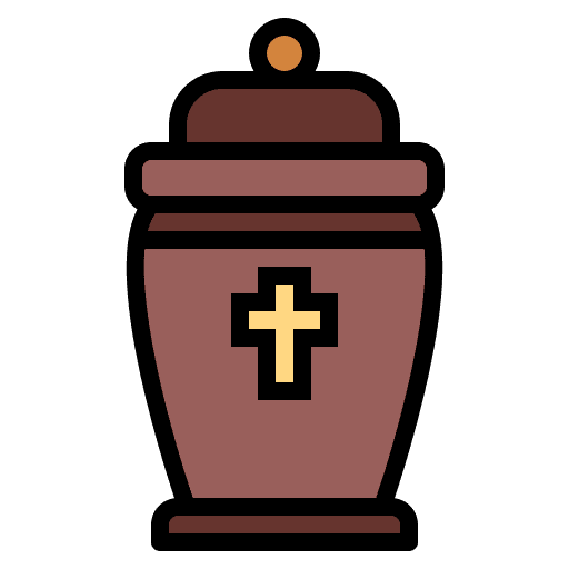 Ashes cremated cultures funeral icon